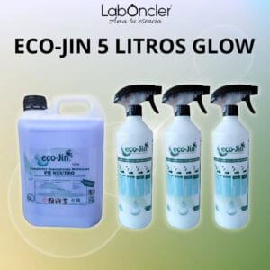 Eco-Jin Glow 5 litros con 3 difusores aroma cítrico vibrante