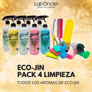 Pack limpieza 4 Eco-Jin combo grande de limpieza ecológica