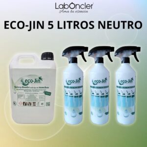 Eco-Jin Neutro 5 litros con 3 difusores sin perfume hipoalergénico