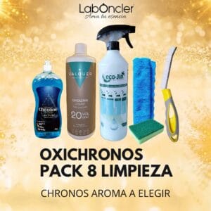 Pack limpieza 8 OxiChronos con crema oxidante y lavavajillas
