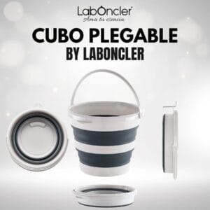 Cubo plegable 12 litros Laboncler compacto para casa y camping