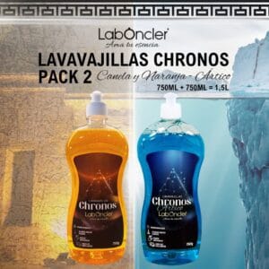 Chronos lavavajillas pack 2 unidades 750ml receta griega