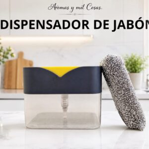 Dispensador de jabón con esponja antirrayaduras incluida