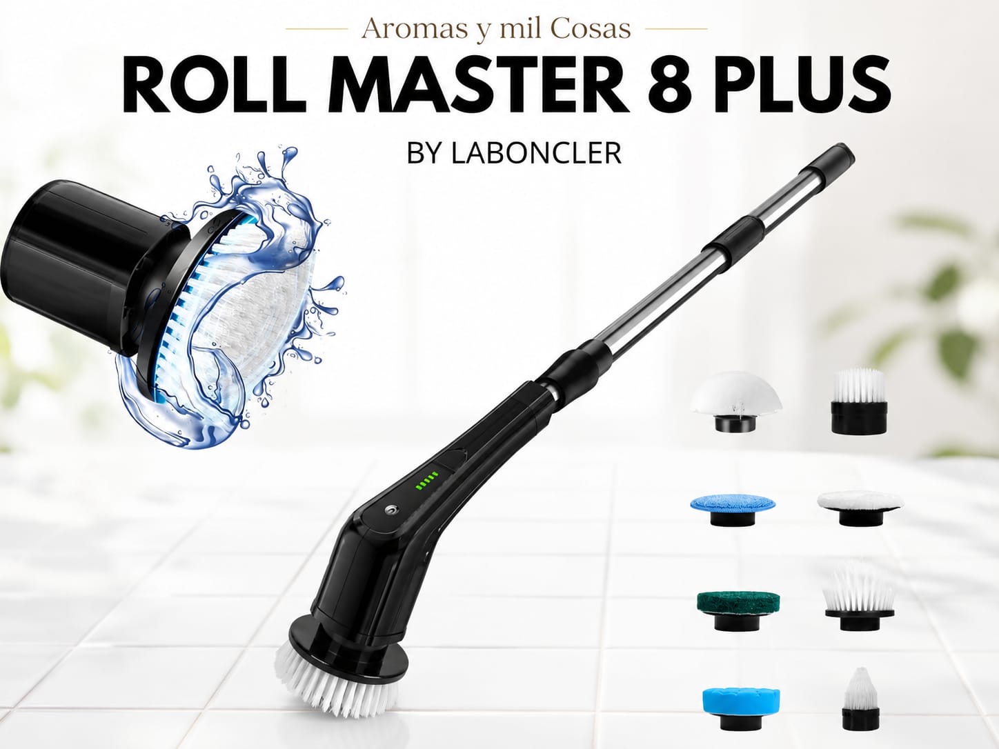 Roll Master 8 Plus Laboncler con 8 accesorios de limpieza