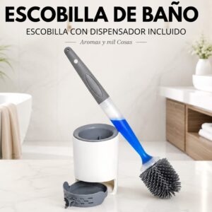 Escobilla de baño con dispensador incluido