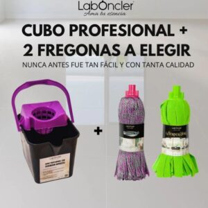 Pack Cubo Raíces + 2 Fregonas a Elegir