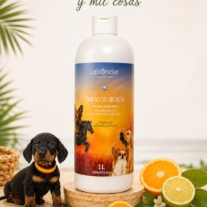 Champú animal repelente SIROCCO BEACH Laboncler 1 litro para perros y gatos