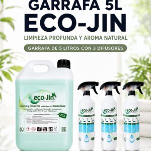 Eco-Jin 5 litros concentrado con 3 vaporizadores para preparar distintas diluciones