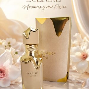 Perfume Lattafa Eclaire Eau de Parfum 100 ml con frasco dorado y caja original