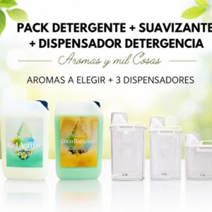 Pack detergente y suavizante Laboncler con 3 dispensadores