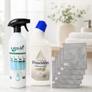 Pack Poseidón con bayetas titanio y difusor Eco Jin