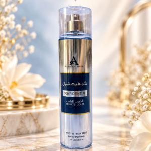 Bruma Corporal y Capilar Confidential Private Gold 250 ml – Arabian Musk