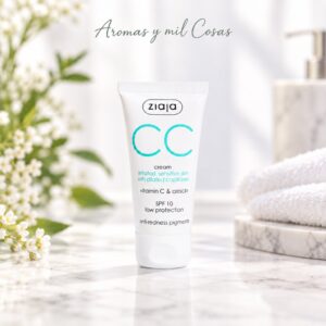 Crema facial Ziaja CC para piel sensible con rojeces SPF 10