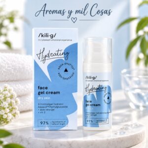 Crema gel facial KILIG Hydrating para piel seca con Aquaxyl, aloe vera y vitamina E