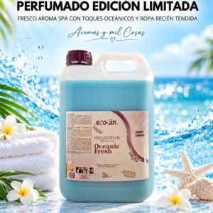 Fregasuelos Eco-Jin Oceanic Fresh edición limitada de 5 litros con efecto cera y aroma spa, imagen principal de producto.